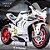 Miniatura Ducati Panigale V4 S Branco Escala 1:10 - Acende Faróis (20 cm) - Imagem 1