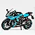 Miniatura YZF-R1M Azul Piscina Escala 1:12 Acende Faróis - Imagem 3