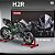 Miniatura Elétrica Gigante Kawasaki Ninja H2R Escala 1:6 (34 cm) - Som, Farol e Lanterna Acendem, Aceleração - Imagem 1