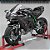 Miniatura Elétrica Gigante Kawasaki Ninja H2R Escala 1:6 (34 cm) - Som, Farol e Lanterna Acendem, Aceleração - Imagem 13