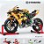 Miniatura Elétrica Gigante Kawasaki Ninja H2R Dourada Escala 1:6 (34 cm) - Som, Farol e Lanterna Acendem, Aceleração - Imagem 3