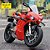 Miniatura GIGANTE Ducati Panigale V4S 2023 Escala 1:9 - Acende Farol (23 cm) - Imagem 1