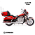 Miniatura Harley Davidson Electra Glide Ultra Limited FLHTK 2013 Maisto 1:12 - Imagem 9