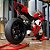 Miniatura Elétrica Gigante Ducati Panigale V4 R 2023 Escala 1:6 (34 cm) - Som, Farol e Lanterna Acendem, Aceleração - Imagem 4
