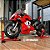 Miniatura Elétrica Gigante Ducati Panigale V4 R 2023 Escala 1:6 (34 cm) - Som, Farol e Lanterna Acendem, Aceleração - Imagem 3