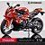 Miniatura BMW S 1000 RR Vermelho 2023 Escala 1:12 Efeito de Luz e Som - 17 cm - Imagem 1