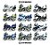 Kit C/12 Miniaturas De Motos BMW R1200 RT Maisto Autoridade Policial 1:18 - Imagem 1