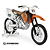 Miniatura KTM 520 SX 1998 Maisto 1:18 - Imagem 2