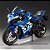 Miniatura Suzuki GSX-R 1000 Ecstar 2019 Azul Escala 1:12 - Acende Farol - ( 17 cm) - Imagem 2