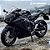 Miniatura Honda CBR 1000 RR Fireblade 2018 Preto Escala 1:18 C/Base - Imagem 3