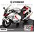 Miniatura Suzuki Hayabusa 2023 Cinza Escala 1:18 C/Base - Imagem 2