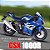 Miniatura Suzuki GSX 1000R Azul Escala 1:18 - Imagem 1