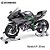 Miniatura Elétrica Gigante Kawasaki Ninja H2R Escala 1:9 (23 cm) - Som, Farol e Lanterna Acendem, Aceleração - Imagem 2