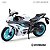 Miniatura Yamaha YZF-R3 2024 Branca Metálica R-White - Acende Farol - Escala 1:12 (17 cm) - Imagem 7