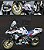 Miniatura BMW R 1250 GS Rallye 2022 c/baús Escala 1:9- Efeitos de Luzes (25 cm) - Imagem 6