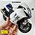 Miniatura Suzuki Hayabusa 2023 Branco Escala 1:12 - (18 cm) - Acende Farol - Imagem 1