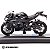 Miniatura Kawasaki Ninja ZX-10RR 2017 Welly 1:18 C/Base - Imagem 1