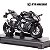 Miniatura Kawasaki Ninja ZX-10RR 2017 Welly 1:18 C/Base - Imagem 4
