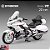 Miniatura Honda Gold Wing GL 1800 Branca Huayi 1:12 (20 cm) - Acende Farol - Imagem 1