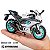 Miniatura Yamaha YZF-R3 2024 Branca Metálica R-White - Escala 1:18 - Imagem 2