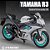 Miniatura Yamaha YZF-R3 2024 Branca Metálica R-White - Escala 1:18 - Imagem 3