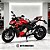 Miniatura Ducati Streetfighter V4 S Vermelha 2023 Jiaye Model 1:12 – 17 cm | Luz e Som - Imagem 1