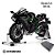 Miniatura Premium Kawasaki Ninja H2 1:6 - Spray, Aceleração, Efeito Luzes e Som - Imagem 1