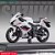 Miniatura Suzuki GSX 1000R Branco Escala 1:18 C/Base - Imagem 1
