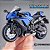 Miniatura Yamaha YZF-R1 Azul 2022 Escala 1:18 C/Base - Imagem 2