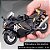 Miniatura Suzuki Hayabusa 2023 Preta Escala 1:18 C/ Base - Imagem 2