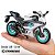 Miniatura Yamaha YZF-R3 2024 Branca Metálica R-White - Escala 1:18 - Imagem 2