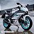 Miniatura Yamaha YZF-R3 2024 Branca Metálica R-White - Escala 1:18 - Imagem 1