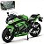 Miniatura Kawasaki Ninja 300 2014 Verde Automaxx 1:12 - Imagem 7