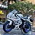 Miniatura Suzuki GSX-R 1000 2017 Branco Caipo 1:12 - 18 cm - Imagem 1