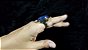 Anel Pedra Sodalita Azul do Mar Oval Mega Maxi Scandal - Imagem 4