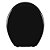 Assento Oval Almofadado Preto Astra - Imagem 3