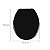 Assento Oval Almofadado Preto Astra - Imagem 6