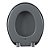 Assento Oval Almofadado Cinza Escuro Astra - Imagem 3