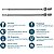 Ligação Flexível para Monocomando 60cm Rosca M8 x 1/2" Inox Blukit - Imagem 3