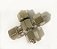 Conexão em cruz (rosca e porca) 4mm para mangueiras de 6 x 4mm - Imagem 1