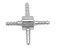 Espigão Cruz 2mm para mangueiras de 3 x 1,6mm - Imagem 1
