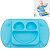 Prato de Silicone Infantil com Ventosa - Azul - Mimo Style - Imagem 2