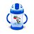 Copo de Treinamento com Canudo Panda 250ml Azul Comtac Kids (9m+) - Imagem 2