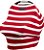 Capa Multifuncional Stripes para Bebê Conforto e Carrinho Penka Lulu Vermelho Listrado - Imagem 1