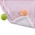 Manta Pompom Microfibra Baby Rosa e Branco Comtac kids - Imagem 2