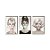 Trio de quadros decorativos Brigitte Bardot + Audrey Hepburn + Marilyn Monroe - Chiclete [BOX DE MADEIRA] - Imagem 2