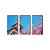 Trio de quadros decorativos paisagem Torre Eiffel Mod. 05 [BOX DE MADEIRA] - Imagem 2