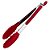 Pegador Multiuso de Alimentos  30cm_Churrasco Salada Fritura _Inox e Silicone  Preto ou Vermelho UP - Imagem 7