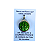 Medalha Original da Aparição de Lourdes com Água da Gruta de Lourdes - Redondo - Bernadette na Gruta - Verde Claro - Imagem 1
