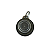 Medalha Original da Aparição de Lourdes com Água da Gruta de Lourdes - Redondo - Bernadette na Gruta - Verde Claro - Imagem 3